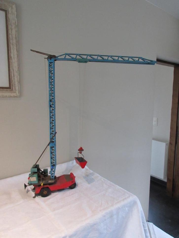 JOUSTRA grue kraan boilot n 900 vintage 1970 oud speelgoed, Antiek en Kunst, Antiek | Speelgoed, Ophalen