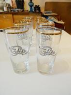 A vendre  RARES 10 verres Extra-pils pied boeuf vintage, Comme neuf, Enlèvement, Verre à bière