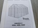 Vitavia Venus serre 5m2 aluminium met schuifdeur breedte 61, Ophalen