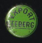 Oude bier kroonkurk Export Zeeberg Aalst met kurk GROEN, Ophalen of Verzenden, Gebruikt, Overige typen, Overige merken
