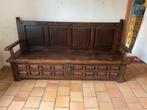 Oude houten zware kloosterbank, Tuin en Terras, Ophalen, Zo goed als nieuw