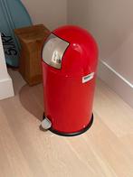 Hoge Wesco pedaalemmer vuilbak rood, Huis en Inrichting, Woonaccessoires | Prullenbakken, Ophalen, Zo goed als nieuw