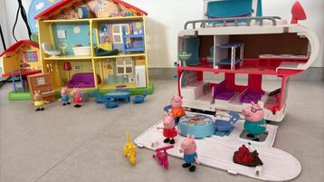 Peppa pig speelset - huis en camper beschikbaar voor biedingen