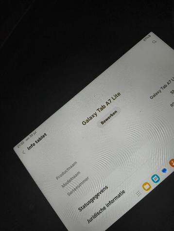 Samsung Tablets A7 Lite (2 stuks) + book case beschikbaar voor biedingen