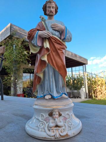 Statue de Joseph en biscuit - 45 cm, Enlèvement