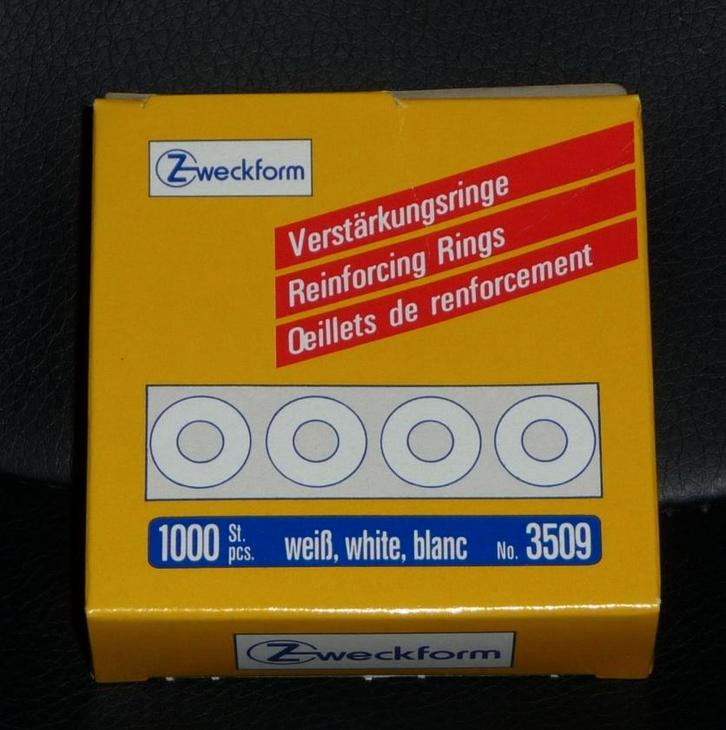 Lot de 10 Boîtes de 1000 œillets de renfort pour classeur, Diversen, Schoolbenodigdheden, Nieuw, Ophalen of Verzenden