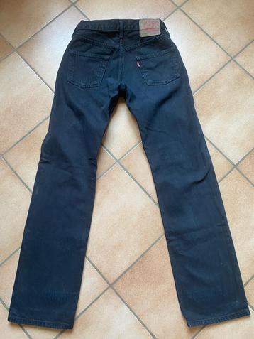 Levi's 501 zwarte jeans W29 L34 vintage Uitstekende staat beschikbaar voor biedingen