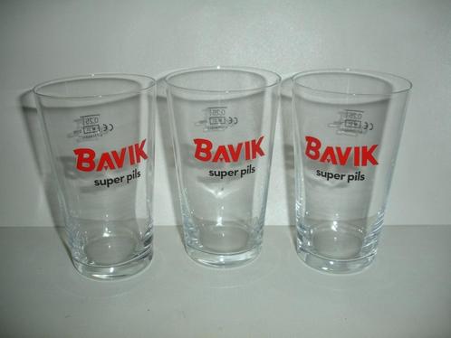 Bierglazen Bavik Super pils, brij. De Brabandere, Bavikhove, Collections, Marques de bière, Neuf, Verre ou Verres, Autres marques