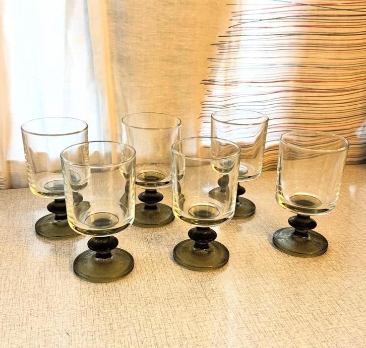 Vemam Italy vintage wijnglazen, Antiek en Kunst, Antiek | Glaswerk en Kristal, Ophalen of Verzenden