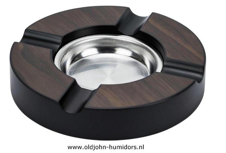 SIGARENASBAK – WALNOOT – 2 LEGGERS – 16 CM – ANGELO sab21, Verzamelen, Rookartikelen, Aanstekers en Luciferdoosjes, Nieuw, Asbak