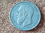 5 frank zilver Leopold II 1874 in pracht staat, Postzegels en Munten, Zilver, Ophalen of Verzenden, Losse munt, Zilver