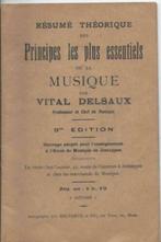 Résumé théorique des principes de la musique, Livres, Enlèvement ou Envoi, Utilisé, Vital Delsaux