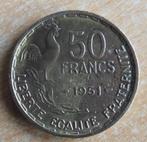 1951 50 francs FR Guiraud - Port 1,5 euro par courrier, Timbres & Monnaies, Monnaies | Europe | Monnaies non-euro, Enlèvement ou Envoi