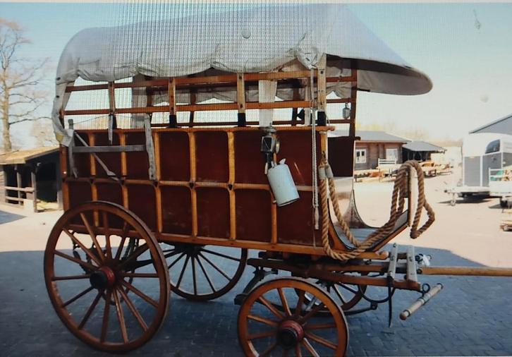 Historische paardenkoets met 10 zitplaatsen, Dieren en Toebehoren, Rijtuigen en Koetsen, Gebruikt, Wagonette, Paard