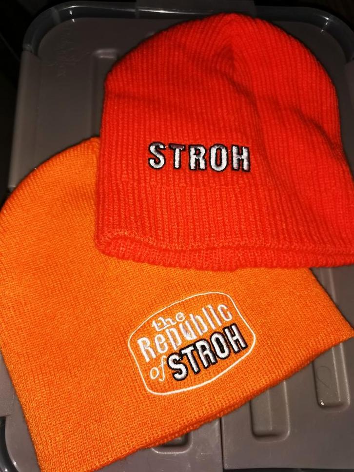 Stroh rum leuke oranje mutsen nieuw, Verzamelen, Biermerken, Nieuw, Ophalen of Verzenden