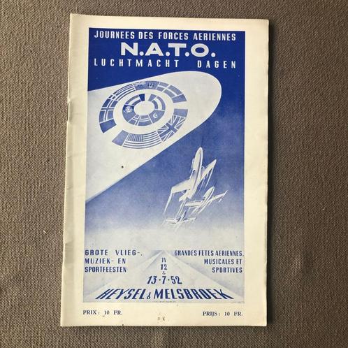 Journées des Forces Aeriennes OTAN 1952 Melsbroek & Heysel, Antiquités & Art, Curiosités & Brocante, Enlèvement ou Envoi