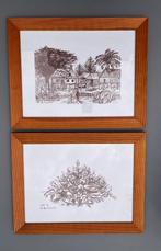 Kaders met Litho Etienne Lecompte, Antiek en Kunst, Ophalen