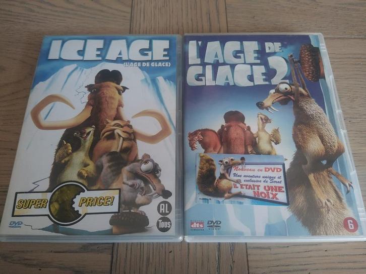 Lot dvd L' Âge de glace 1 et 2, CD & DVD, DVD | Films d'animation & Dessins animés, Comme neuf, Américain, Tous les âges, Enlèvement ou Envoi