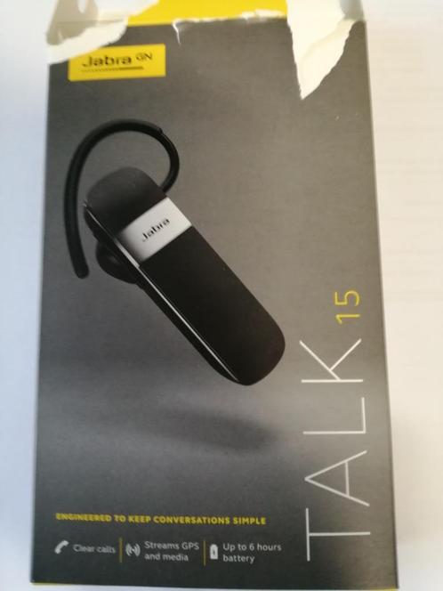 Draadloos oortje Jabra talk 15 zwart, Computers en Software, Headsets, Zo goed als nieuw, On-ear, Draadloos, Ophalen of Verzenden