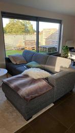 Grijze zetel, Huis en Inrichting, Ophalen, Gebruikt, 100 tot 125 cm, Hoekbank