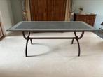 Eettafel met tafelblad van natuursteen, Huis en Inrichting, Tafels | Eettafels, Ophalen, 200 cm of meer, 50 tot 100 cm, Zo goed als nieuw