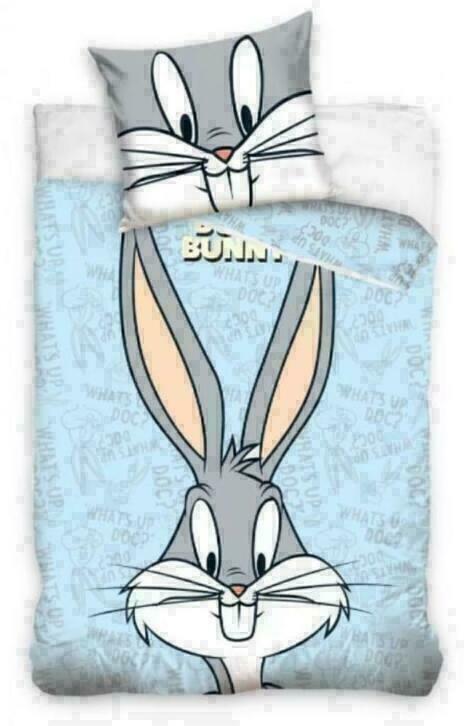 Looney Tunes Baby Dekbedovertrek 100 x 135 cm - Bugs Bunny, Enfants & Bébés, Chambre d'enfant | Linge de lit, Neuf, Housse de couette