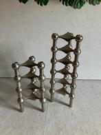 Stoff Nagel BMF vintage kandelaren set van 10 stuks, Ophalen of Verzenden, Gebruikt