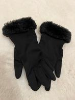 Paire de gants noir avec fausse fourrure pour femme :, Enlèvement ou Envoi, Comme neuf, Gants
