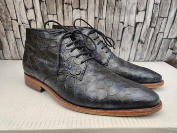 Rehab halfhoge schoenen voor mannen - Blauw croco - Mt 42 beschikbaar voor biedingen