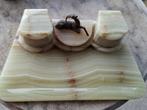 Art Deco marmeren inktpotset, Antiek en Kunst, Ophalen