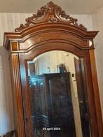 Antieke houten spiegelkast, Antiek en Kunst, Ophalen