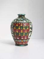 RAR 1940 Vase Italien AREDNI Majolica Perugia vintage Oiseau, Antiquités & Art, Enlèvement ou Envoi