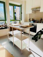 Keukeneiland wit, Enlèvement, Comme neuf, Blanc, Acier ou Inox