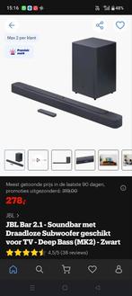 JBL BAR 2.1 Deep Bass  (nieuw in de doos), Ophalen, Nieuw