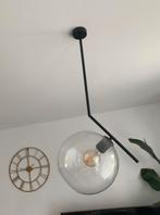 Design hanglamp glazen bol, Ophalen, 50 tot 75 cm, Design, Zo goed als nieuw