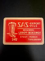Oude speelkaart brouwerij LEROY te BOEZINGE, Ophalen, Zo goed als nieuw, Speelkaart(en)