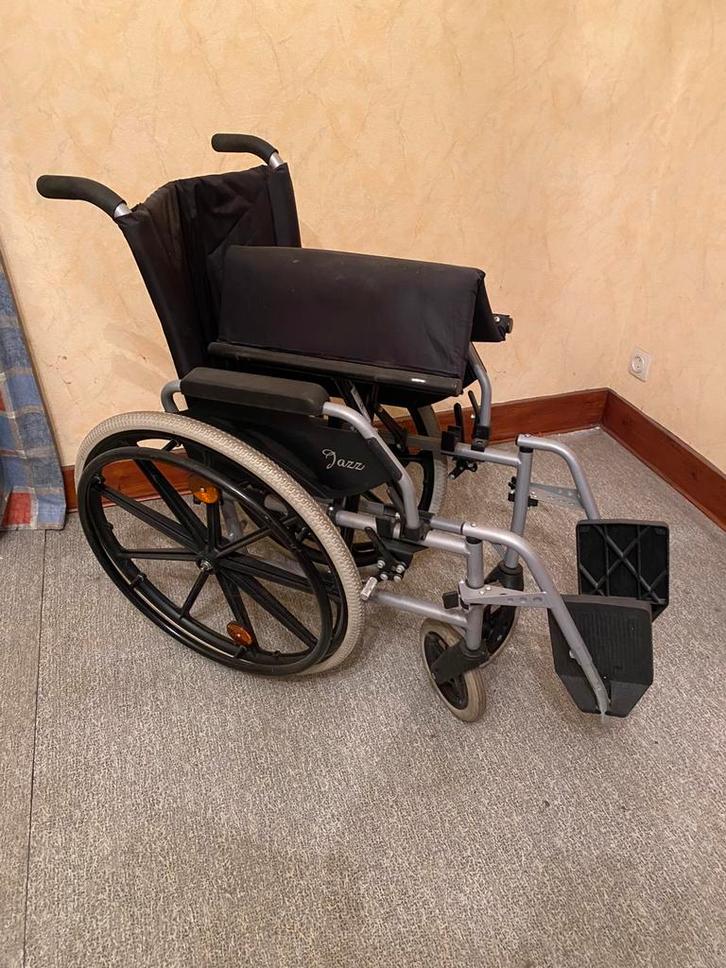 Chaise roulante jazz repliable simplement, Diversen, Rolstoelen, Zo goed als nieuw, Ophalen