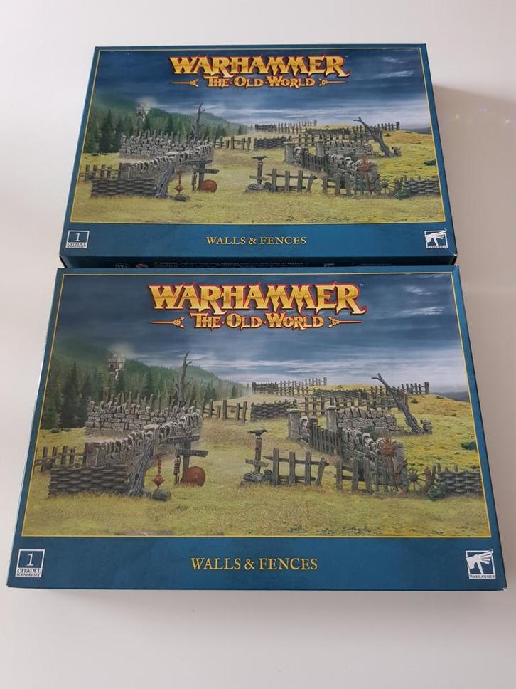 warhammer old world: walls and fences, 2 dozen, Hobby en Vrije tijd, Wargaming, Nieuw, Warhammer, Accessoires, Ophalen of Verzenden