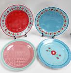 Set decoratieve dessertborden, Ophalen, Porselein