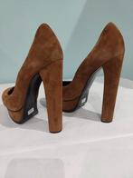 705C* Casadei - sexy escarpins bruns luxe full cuir (39), CASADEI, Escarpins, Brun, Porté