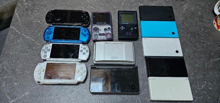 PSP Gameboy DS retro-consolecollectie, Games en Spelcomputers, Spelcomputers | Nintendo DS, Gebruikt, DS Lite, Ophalen of Verzenden