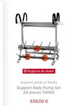 Rack de barres Bodypump, Comme neuf