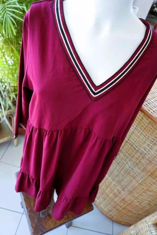 vintage rood bijzondere jurk, Kleding | Dames, Jurken, Gedragen, Maat 38/40 (M), Rood, Onder de knie, Ophalen of Verzenden