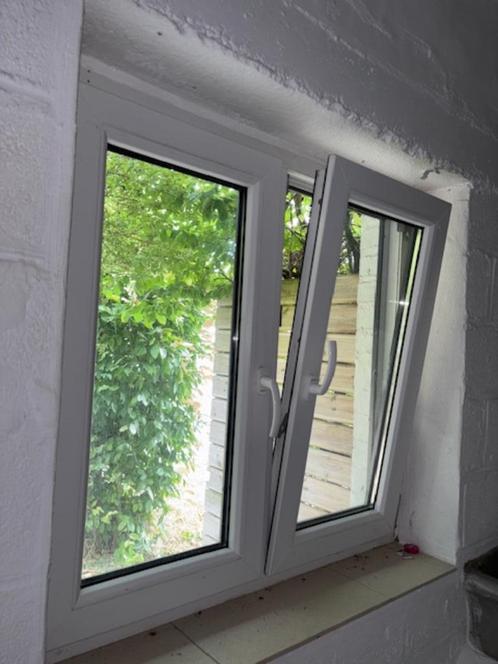 chassis et porte, Doe-het-zelf en Bouw, Glas en Ramen, Zo goed als nieuw, Dubbelglas, Ophalen