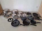 set van 19 kookpotten en pannen, Huis en Inrichting, Keuken | Potten en Pannen, Ophalen, Gebruikt, Overige typen, Keramische plaat