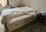 Lit IKEA (NORDLI) + matelas (MORGEDAL), Huis en Inrichting, Ophalen, Wit, Zo goed als nieuw, Twijfelaar