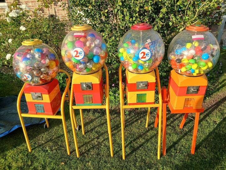 kauwgom automaat , bol automaat , +/- 150 balletjes, Verzamelen, Automaten | Gokkasten en Fruitautomaten, Zo goed als nieuw, Euro