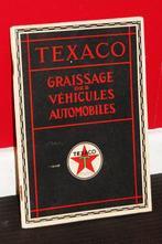 Zeldzame Texaco Smeergids 1927 Garage benzine station, Reclamebord, Gebruikt, Ophalen of Verzenden