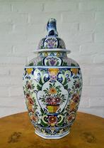 boch BFK Chambre des Peintres grote dekselvaas - circa 1880, Antiek en Kunst, Ophalen of Verzenden