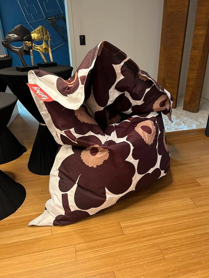 Fatboy édition limitée Marimekko noir, Huis en Inrichting, Zitzakken, Zwart, Ophalen of Verzenden